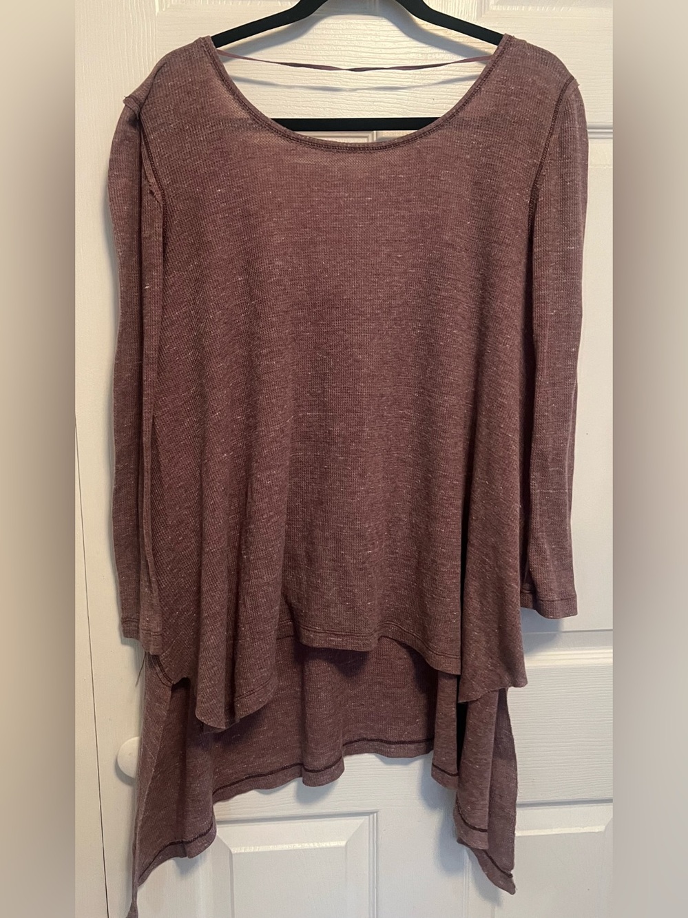 We The Free Mauve Long Sleeve Layered Tunic